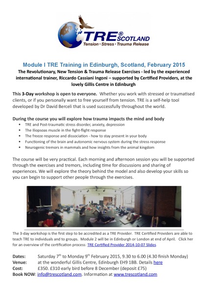 Edinburgh, Scotland - TRE Certificiation Training - Module 1