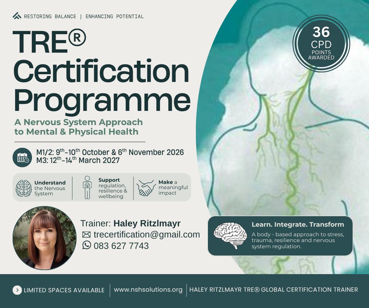 TRE Module 1/2 Training (Online and In Person Hybrid Training)